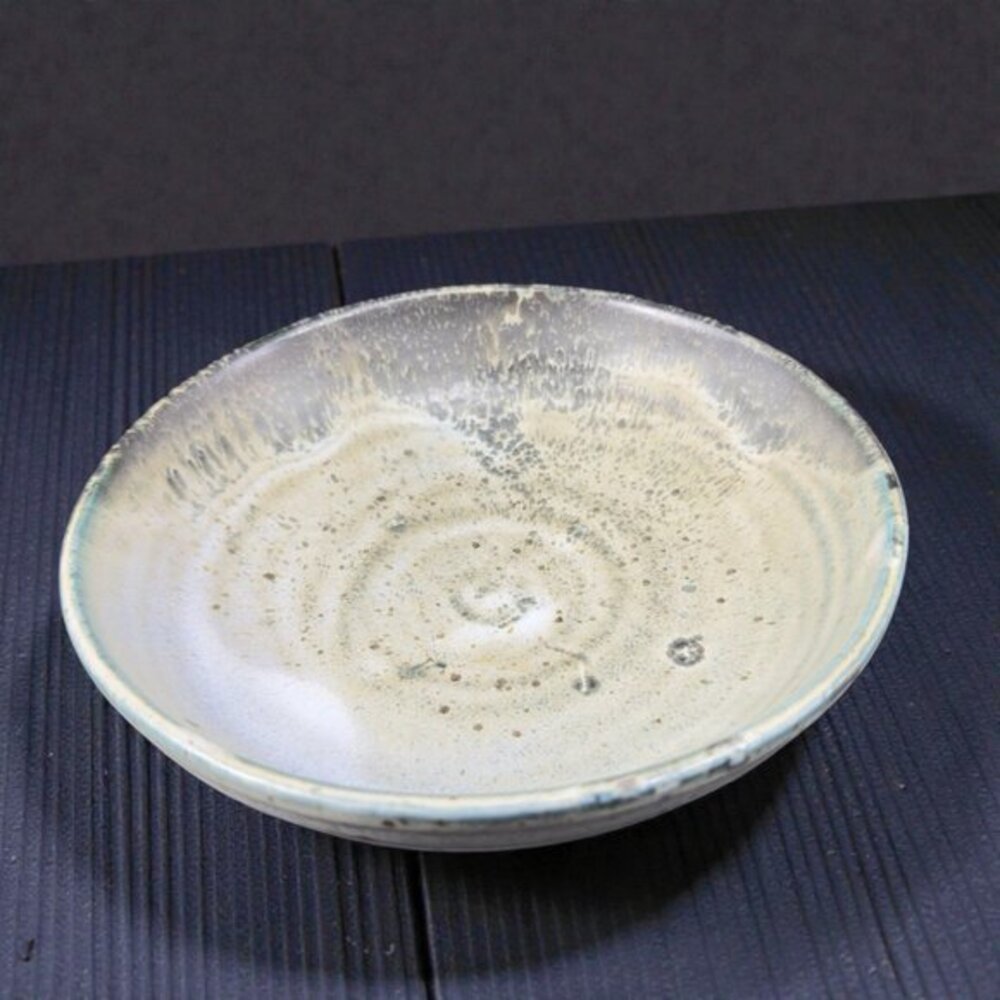 Hand Made Studio Art Pottery Artist Signed SW Free Form Dish Plate Container VTG